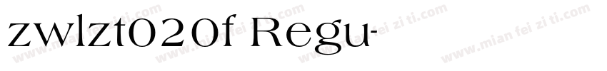 zwlzt020f Regu字体转换